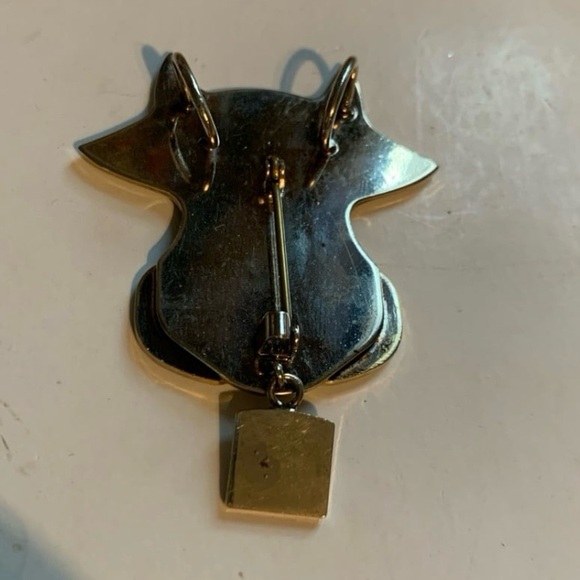 Cow Pin Silver Tone Pin or Pendant - GUC - Picture 2 of 7